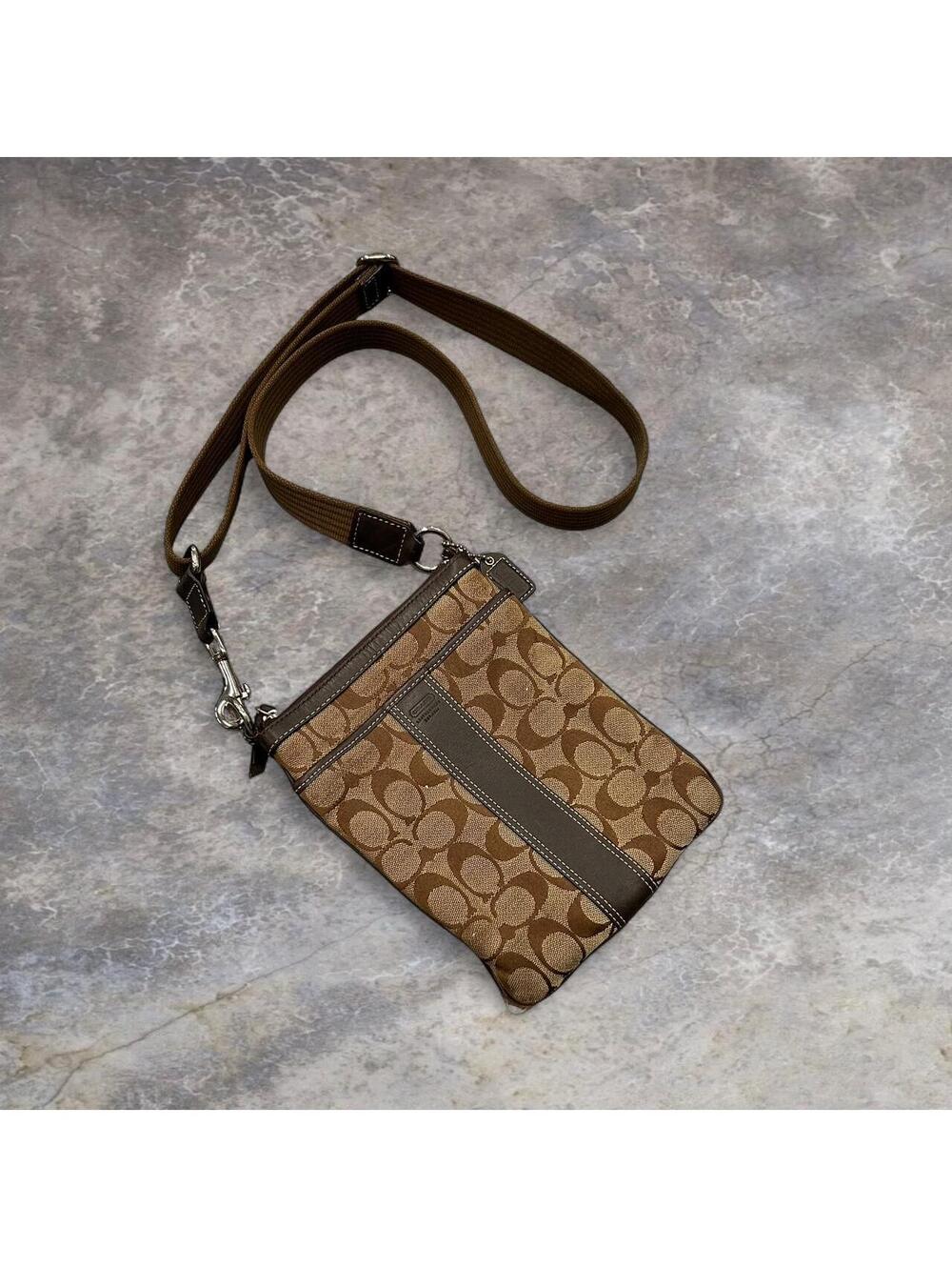 Coach Women's Brown and Tan Bag